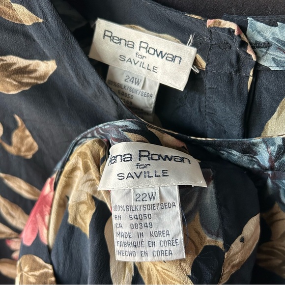 Rena Rowan Floral Silk Tops - Picture 5 of 5